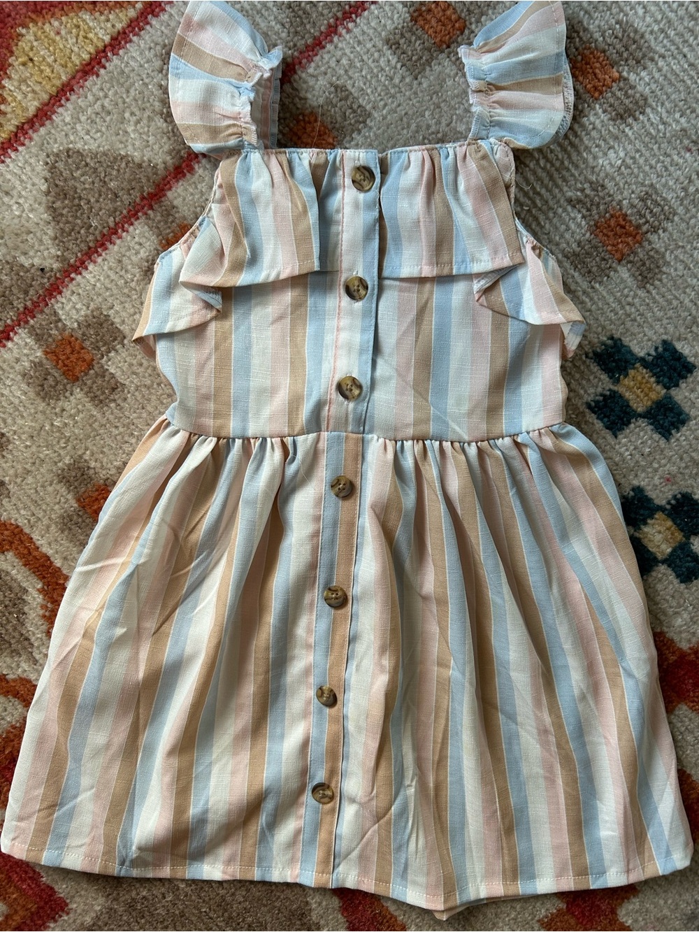 Mixed Girls Dress Lot — Floral, Pink, Gray & Cream Pieces - Picture 4 of 11